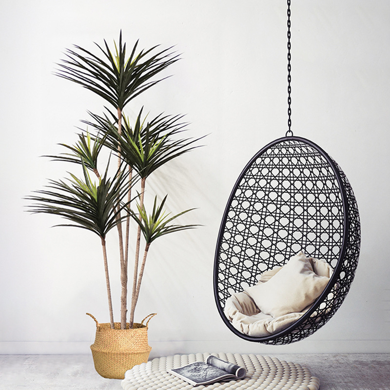 Ficus Lyrata Tree - 90-120Cm Grote Kunstmatige Dracaena Planten Tropische