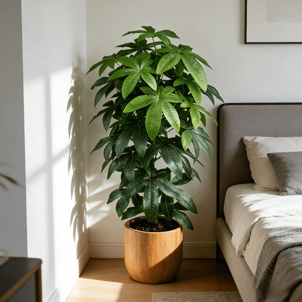 Een kunstmatige geldboom Pachi - Monstera Adansonii recensie en prijs